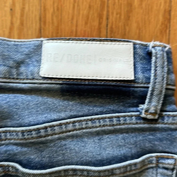 Redone Originals sz 26 button fly Jean I seam 26” 11” rise waist 14” across VGUC - Picture 5 of 5